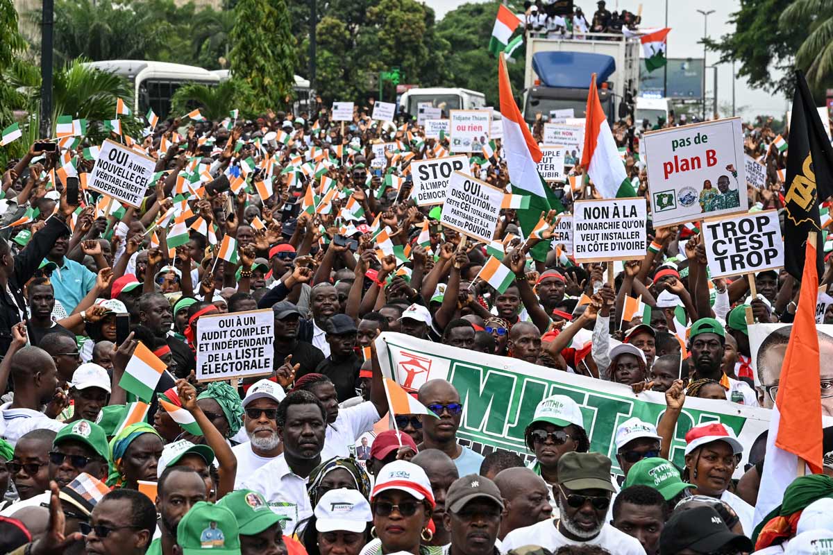 Côte d’Ivoire : l’opposition annonce une nouvelle marche contre la candidature d’Alassane Ouattara